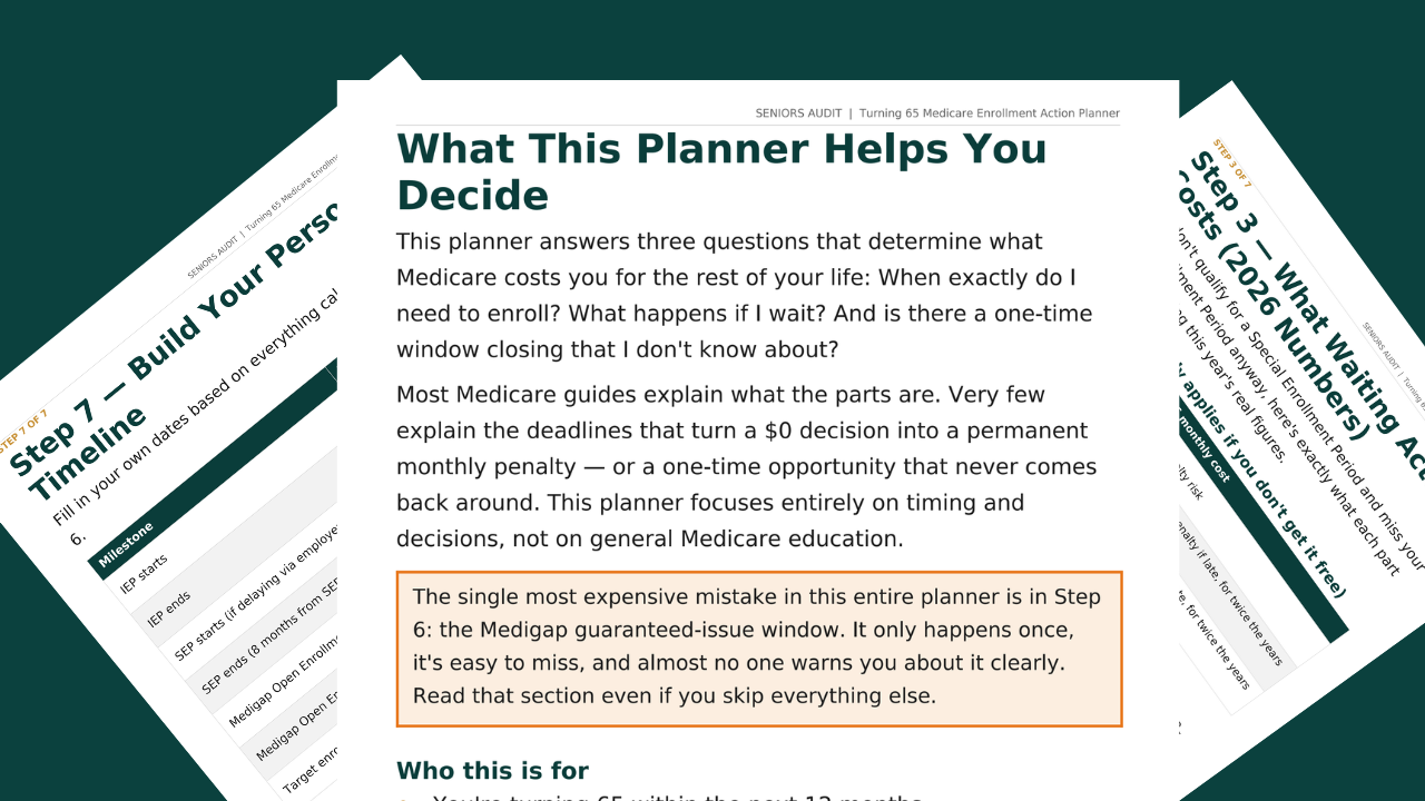 Turning 65 Medicare Enrollment Action Planner